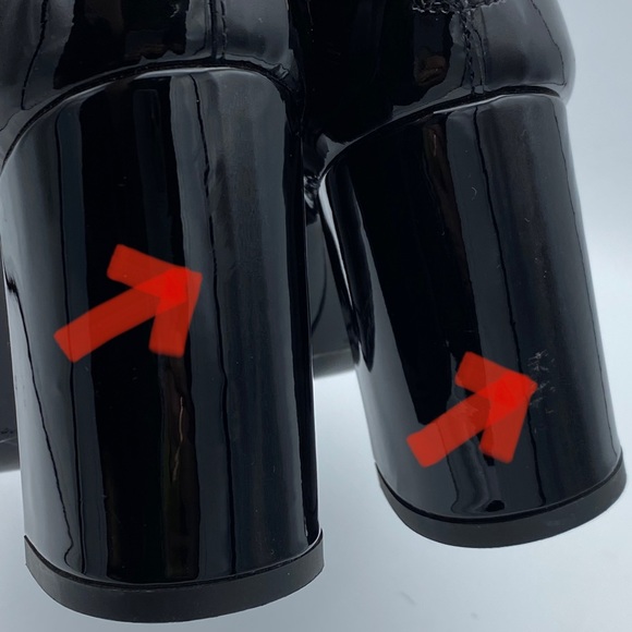 💗Robert Clergerie x Self-Portrait Patent Leather Bow Accent Boots - Picture 8 of 8